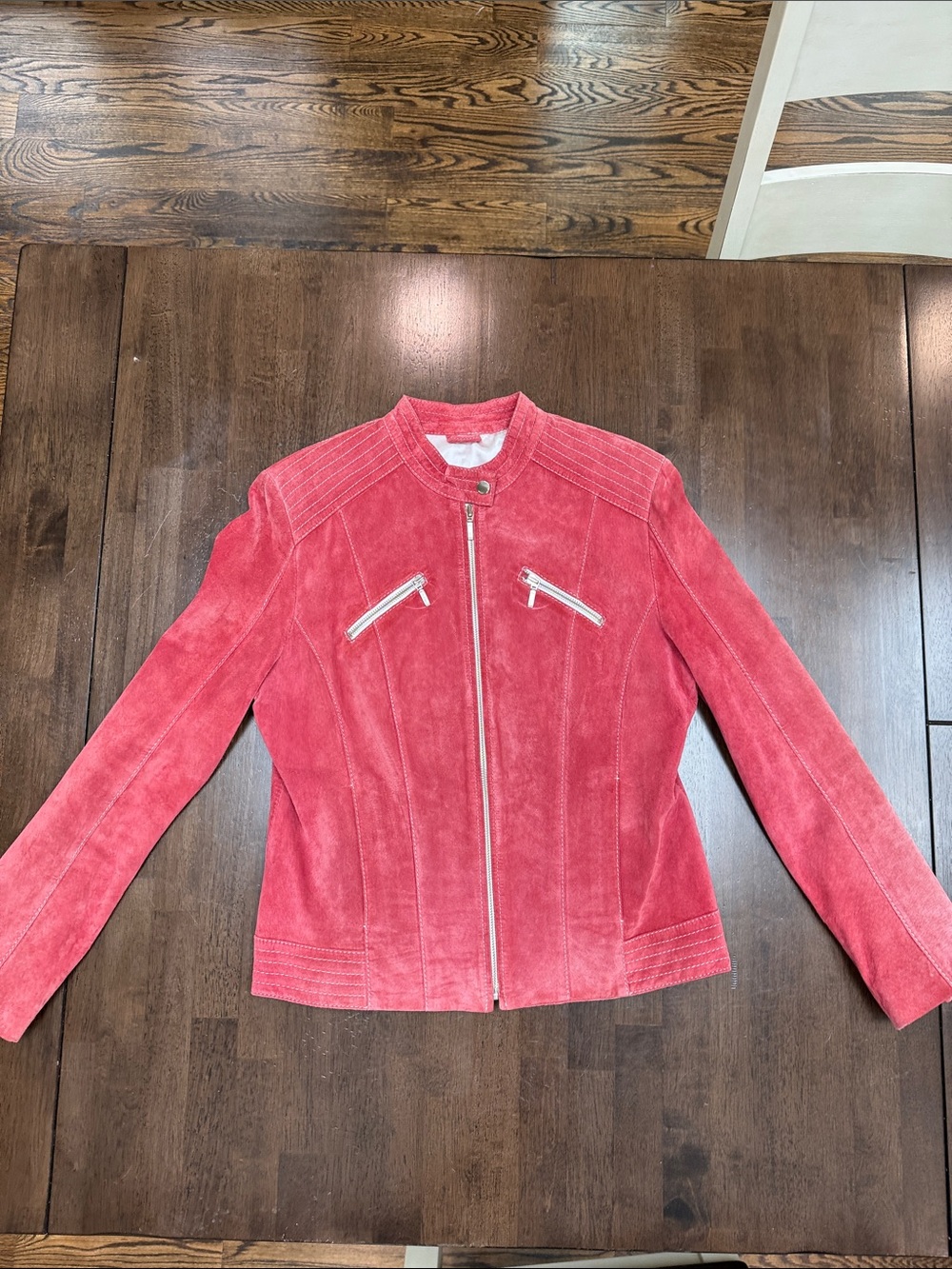 BIGEL suede moto-style jacket
